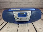 Sony CFD-V177 Atomic Blue Translucent Boombox Tested Radio Tape Record Read Y2K. Fixed Price $59.87.