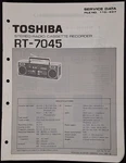 Toshiba RT-7045 Radio Service Manual Original. Fixed Price $29.99.