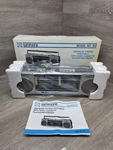 New Vtg Symphonic Stereo Radio Dual Cassette Recorder Am/fm Boombox Model 550. Fixed Price $169.00.