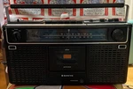 Vintage Sanyo M9902 Black Boombox Am/fm Radio Cassette Player W/ Cord Works. Fixed Price $74.99.