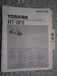 Toshiba RT-SF2 Service Manual Original Repair Book Stereo Radio Tape Boombox. Fixed Price $19.98.