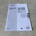Aiwa CSD-FD92 CSD-FD82 Manual Operating Instructions Oem Original. Fixed Price $12.32.