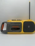 Sony Sports CFM-104 Boombox Am/fm Radio Cassette Yellow Tested Works Battery Op. Fixed Price $80.00.