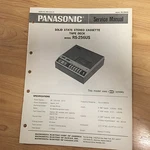 Original Panasonic Service Manual For Rs Model Cassette Tape Decks Select One. Fixed Price $9.98.