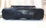 Vintage 1991 Sony CFS-DW34L * Double Cassette Mega Bass Ghetto Blaster Japan. Fixed Price $110.00.