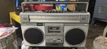 Sanyo M9925 Stereo Boombox Am/fm Radio Cassette Player Silver/black. Fixed Price $59.98.