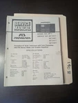 Sd Soundesign 4873 Service Manual Original Repair Book Portable Tv Boom Box. Fixed Price $49.99.
