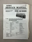 Aiwa CS-W300 Original Service Manual Free Shipping. Fixed Price $14.00.