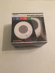Sylvania Wireless Bluetooth Shower Speaker Waterproof Mic Suction Cup White New. Fixed Price $12.00.
