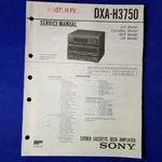 Sony DXA-H3750 Service Manual Original Paper Oem Repair Guide Usa. Fixed Price $19.96.
