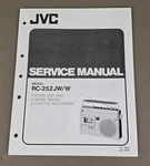 Jvc Cassette Recorder Model RC-252 Jw/w Service Manual D-3121. Fixed Price $54.95.