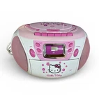 Pink/white Hello Kitty Sanrio 2008 KT2028A Stereo Am/fm/cd Cassette Vtg W/cord. Fixed Price $69.00.