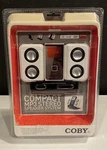 Coby Compact MP3 Stereo Speaker System Model No: CS-MP47 New In Box 2006. Fixed Price $23.99.