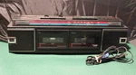 Vintage Dual Portable Cassette Boombox Surround Sound Model 681-3005 Untested. Fixed Price $49.95.
