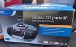 Rca RCD175I Boombox Player With Iphone/ipod Dock, Fm Tuner, Headphone Jack. Fixed Price $53.17.