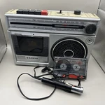 Vintage Rare Sanyo Boom Box Am/fm Cassette Player M8300 Partially Works. Fixed Price $49.95.