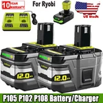 For Ryobi P108 P102 P105 P109 18VOLT Replacement Lithium-ion Battery/charger. Fixed Price $91.98.