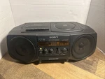 Sony CFD-V30 Cassette Cd Player Radio Mega Bass. Works. Fixed Price $49.45.