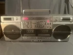 Sharp Gf- 575 Vintage Boom Box Dual Cassette Stereo Radio. Very Clean. Fixed Price $799.00.