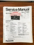 Panasonic RX-CT980 Radio Cassette Service Manual *original*. Fixed Price $19.97.