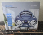 Megatek CB-M25BT-BLUE Cd Boombox Bluetooth Fm Radio Usb Aux Earphone Jack. Fixed Price $55.00.
