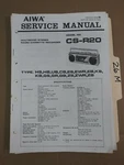 Aiwa Service Manual Original Repair Book Stereo Boombox Radio CS-R20. Fixed Price $19.98.