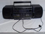'pre-owned' Works Ge Model 3-5677B Dual Cassette Stereo Hi Spd Dubbing Boombox. Fixed Price $39.99.
