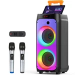 Jyx Large Karaoke Machine For Adult + 2 Mic Bluetooth Party Speaker With Wheels. Fixed Price $199.99.