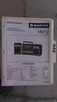 Sanyo M9712 Service Manual Original Repair Book Stereo Tape Player Radio Boombox. Fixed Price $27.50.