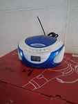 Ematic Cd Boombox With Bluetooth Am/fm Radio Battery Backup EBB9224BU. Fixed Price $30.00.