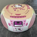 Hello Kitty Pink Boombox Cd Cassette Player Am/fm Radio Headphone Jack Tested. Fixed Price $75.00.