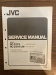 Jvc RC-251 R/jw Radio Original Service Manual. Fixed Price $16.46.