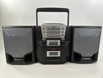 Jvc PC-X550BK Cd Portable System Player Fm Am Cassette Boombox Tested Works. Fixed Price $189.99.