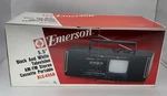 Emerson XLC455A 5.5 B&w Tv Am/fm Stereo Cassette New Old Stock Original Package. Fixed Price $105.00.