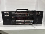 Panasonic RX-CW26 Boombox Dual Cassette Decks 5-BAND Eq Am/fm Radio Black. Fixed Price $24.99.