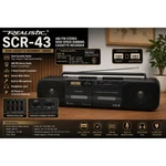 Realistic SCR-43 Dual Cassette Boombox Radio Am/fm 14-769 Black Vintage. Fixed Price $169.99.