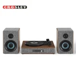 Crosley Aria Shelf System CR7020A-GY With 3 Speed Turntable + Built-in Bluetooth. Fixed Price $149.95.