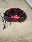 Jensen CD-490 Radio Player Red. Fixed Price $19.99.