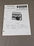 Sanyo Cassette Recorder M2429-2 Service Manual D-6129. Fixed Price $54.95.