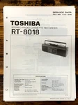 Toshiba RT-8018 Radio Cassette Service Manual *original*. Fixed Price $19.97.
