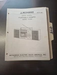 Mitsubishi Model TX-65 Service Manual Original Repair Book Portable Compo. Fixed Price $99.99.