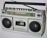 Wiscent Retro Boombox Classic 80S Style With Cassette Player Recorder, Am/fm.... Fixed Price $74.97.