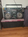 Lasonic TRC-931 Am/fm Cassette Boombox Auto Reverse Black Player & Recorder. Fixed Price $500.00.