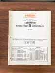Superscope CRS-2000 Radio / Cassette Service Manual Addendum *original*. Fixed Price $24.97.