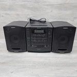 Sony CFD-616 6-CD Changer Am/fm Radio Boombox Bad Cassette Player Needs Belts. Fixed Price $74.99.