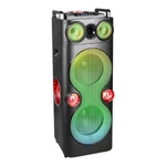 Qfx PBX-1260 Dual 12" Party Speaker W/ Rechargeable Battery & Led Lights. Fixed Price $143.99.