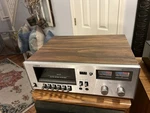 Vintage Silver Face Fisher Cd- 4020 Stereo Cassette Deck Tape Player Wood Case. Fixed Price $70.00.