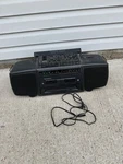 Magnavox Turbo Bass Boombox Radio And Cassette Player AW7590 Works! Aux In. Fixed Price $99.00.