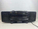 Jvc PC-X110 Boombox Portable Cd Fm Am Dual Cassette Vtg 1994 1990 Great Sound!. Fixed Price $80.00.