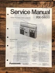 Panasonic RX-5600 Radio / Boombox Service Manual *original*. Fixed Price $69.97.